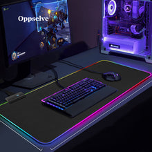 Load image into Gallery viewer, RGB Gaming Mouse Pad Computer Gamer Mousepad Large Game Rubber No-slip Mouse Mat Big Mause Pad PC Laptop Keyboard Desk Carpet