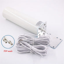 Load image into Gallery viewer, WiFi antenna 4G LTE antena SMA 12dBi Omni antenne 3G TS9 male 5m dual cable 2.4GHz CRC9 for Huawei B315 E8372 E3372 ZTE routers