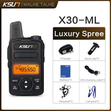 Load image into Gallery viewer, (2pcs) KSUN X-30 Handheld Walkie Talkie Portable Radio 8W High Power UHF Handheld Two Way Ham Radio Communicator HF Transceiver