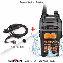 Load image into Gallery viewer, UV-9R IP67 Waterproof Dual Band 136-174/400-520MHz Ham Radio 10KM Baofeng 8W Walkie Talkie 10 KM UV-82 UV-5R UV-XR UV 9R Plus
