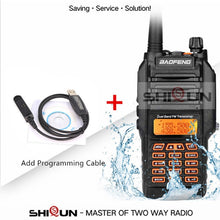 Load image into Gallery viewer, UV-9R IP67 Waterproof Dual Band 136-174/400-520MHz Ham Radio 10KM Baofeng 8W Walkie Talkie 10 KM UV-82 UV-5R UV-XR UV 9R Plus