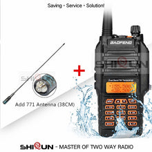 Load image into Gallery viewer, UV-9R IP67 Waterproof Dual Band 136-174/400-520MHz Ham Radio 10KM Baofeng 8W Walkie Talkie 10 KM UV-82 UV-5R UV-XR UV 9R Plus