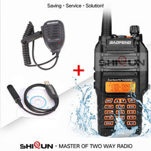 Load image into Gallery viewer, UV-9R IP67 Waterproof Dual Band 136-174/400-520MHz Ham Radio 10KM Baofeng 8W Walkie Talkie 10 KM UV-82 UV-5R UV-XR UV 9R Plus