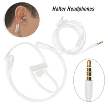 Load image into Gallery viewer, 3.5mm Throat Mic Headphone 1 Pin Covert Air Tube Earpiece PTT Mic Noise Reduction Headset For Phone Speakers Computers Earphone