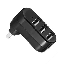 Load image into Gallery viewer, Mini Rotate 3 Ports USB Hub to USB 3.0 + 2 USB 2.0 Splitter Adapter Charging For PC Laptop Computer HUB USB Adapter
