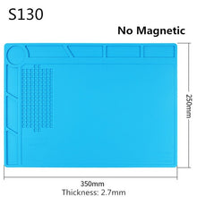 Load image into Gallery viewer, ESD Phone Computer Repair Mat Heat Insulation Working mat Soldering Station Iron Magnetic Heat-resistant BGA Insulator Platform
