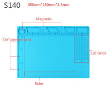 Load image into Gallery viewer, ESD Phone Computer Repair Mat Heat Insulation Working mat Soldering Station Iron Magnetic Heat-resistant BGA Insulator Platform
