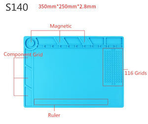 ESD Phone Computer Repair Mat Heat Insulation Working mat Soldering Station Iron Magnetic Heat-resistant BGA Insulator Platform