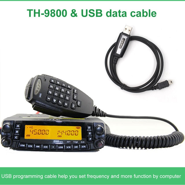 Latest version TYT TH-9800 Quad Band 29/50/144/430MHz 50W Walkie Talkie Upgraded TH9800 809CH Dual Display Mobile Radio Station