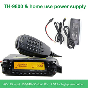 Latest version TYT TH-9800 Quad Band 29/50/144/430MHz 50W Walkie Talkie Upgraded TH9800 809CH Dual Display Mobile Radio Station