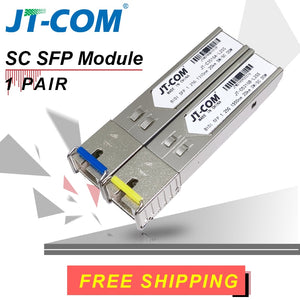 2pcs SFP Module SC connector Gigabit DDM BIDI mini gbic 1000Mbps Optical tranceiver module Compatible with Mikrotik Cisco Switch