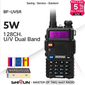 Baofeng UV-5R Walkie Talkie Dual Display Dual Band Baofeng UV5R Portable 5W UHF VHF Two Way Radio Pofung UV 5R HF Transceiver