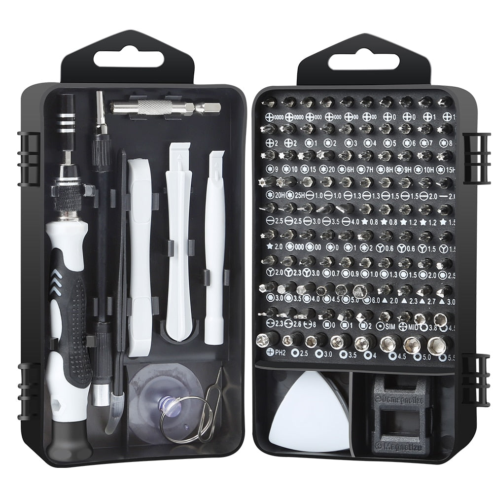 Hanven 117 In 1Repair Tool Kits Screwdriver Set For  Mobile phone Computer Camera Socket Glassess Nintendo Drone Watch