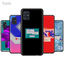 Load image into Gallery viewer, Soft Case for Samsung Galaxy A50 A51 A70 A71 A10 A20 E A30 S A40 A60 A80 Silicone Black Phone Cover Art Old Computer Window
