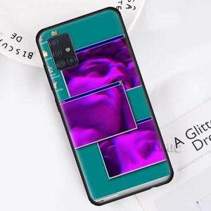 Soft Case for Samsung Galaxy A50 A51 A70 A71 A10 A20 E A30 S A40 A60 A80 Silicone Black Phone Cover Art Old Computer Window