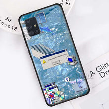 Load image into Gallery viewer, Soft Case for Samsung Galaxy A50 A51 A70 A71 A10 A20 E A30 S A40 A60 A80 Silicone Black Phone Cover Art Old Computer Window
