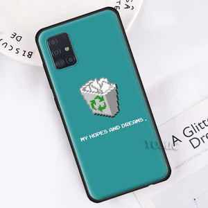 Soft Case for Samsung Galaxy A50 A51 A70 A71 A10 A20 E A30 S A40 A60 A80 Silicone Black Phone Cover Art Old Computer Window