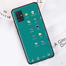 Load image into Gallery viewer, Soft Case for Samsung Galaxy A50 A51 A70 A71 A10 A20 E A30 S A40 A60 A80 Silicone Black Phone Cover Art Old Computer Window
