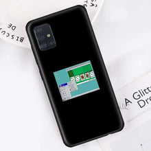 Load image into Gallery viewer, Soft Case for Samsung Galaxy A50 A51 A70 A71 A10 A20 E A30 S A40 A60 A80 Silicone Black Phone Cover Art Old Computer Window
