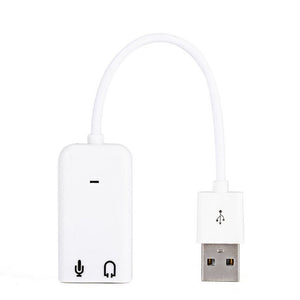 Usb Cable Line Flat Fruit 7.1 Sound Card Karaoke Voice Mixing Free Drive Desktop Computer Notebook External Sound Card